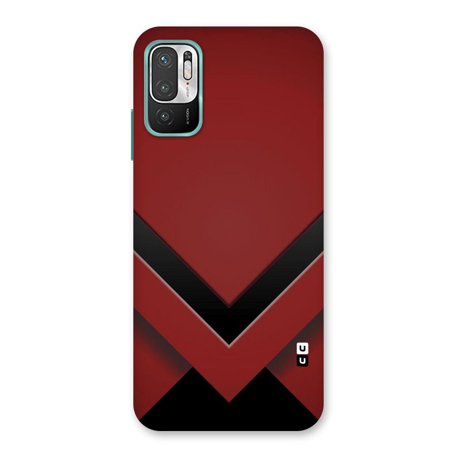 Red Black Fold Back Case for Redmi Note 10T 5G