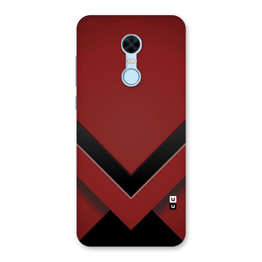 Red Black Fold Back Case for Redmi Note 5