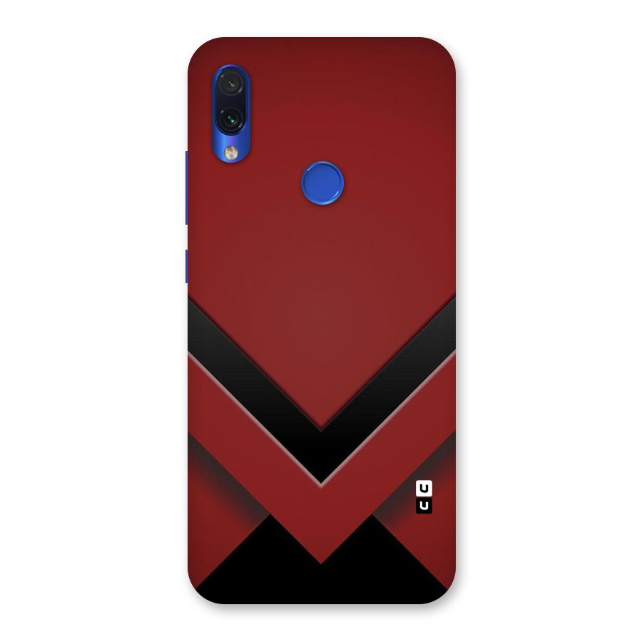 Red Black Fold Back Case for Redmi Note 7