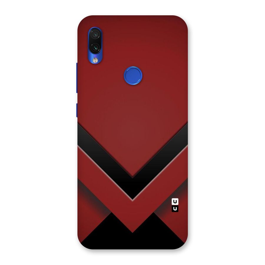 Red Black Fold Back Case for Redmi Note 7S