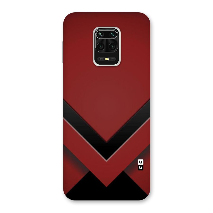 Red Black Fold Back Case for Redmi Note 9 Pro Max