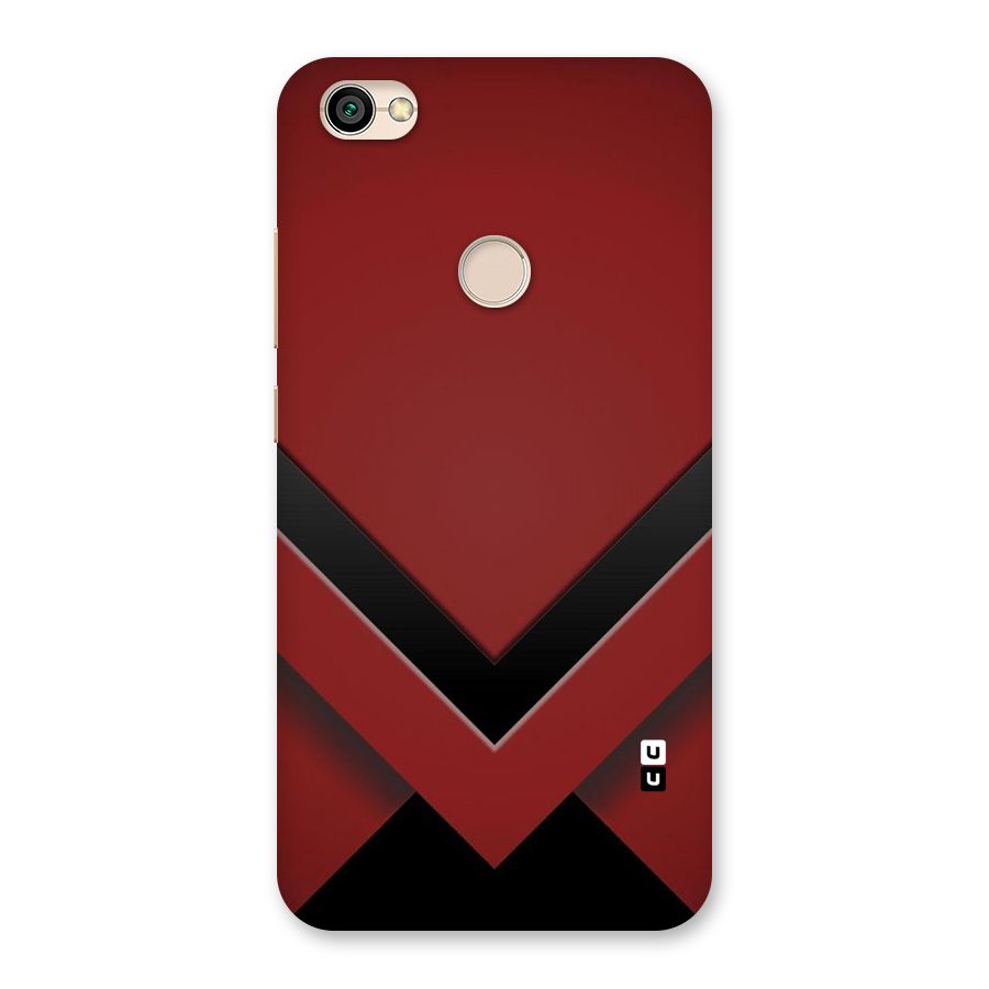 Red Black Fold Back Case for Redmi Y1 2017