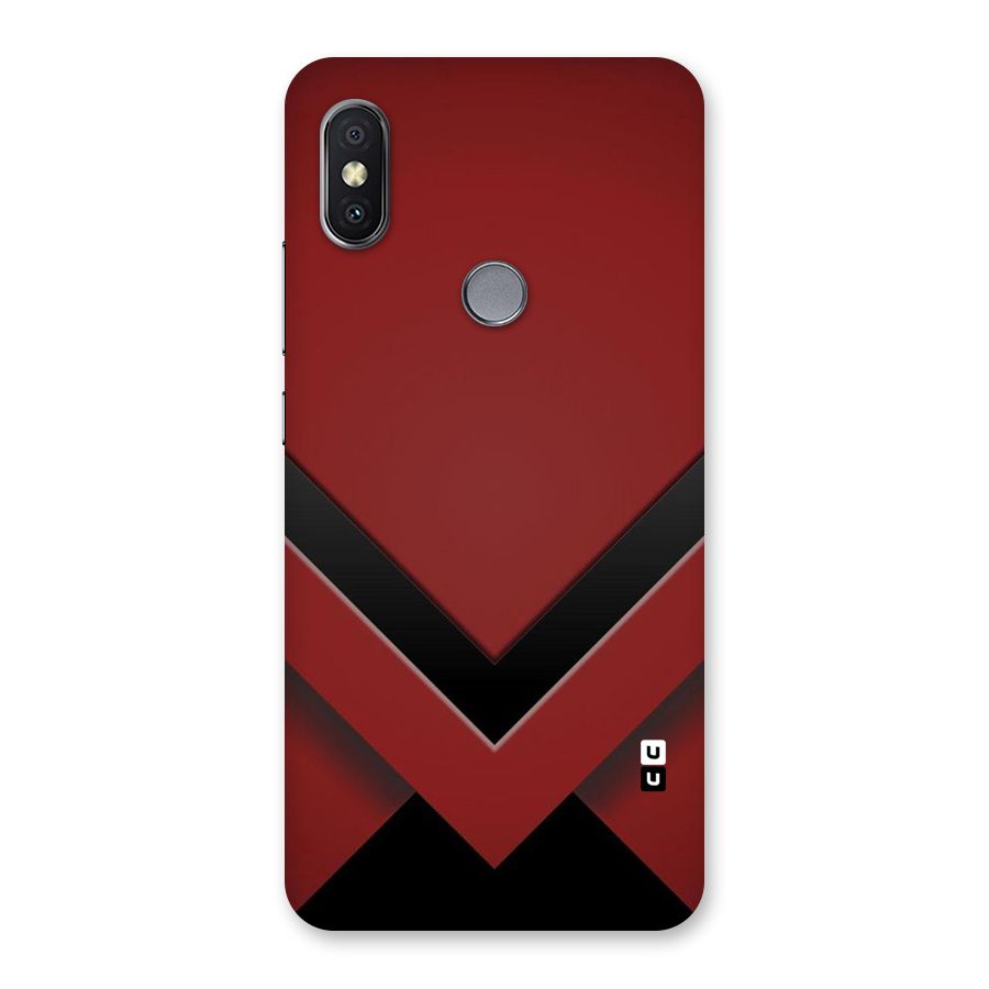 Red Black Fold Back Case for Redmi Y2
