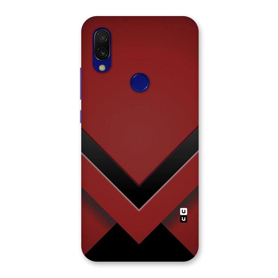 Red Black Fold Back Case for Redmi Y3