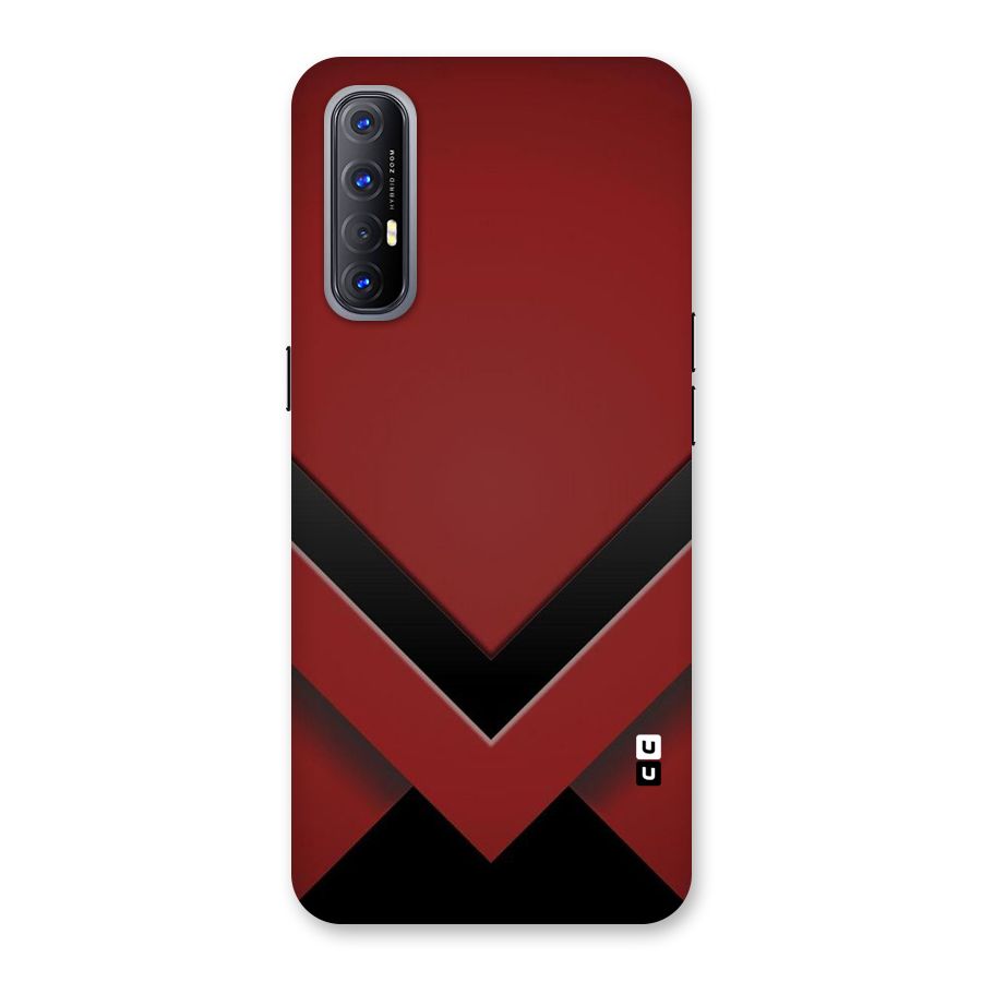 Red Black Fold Back Case for Reno3 Pro