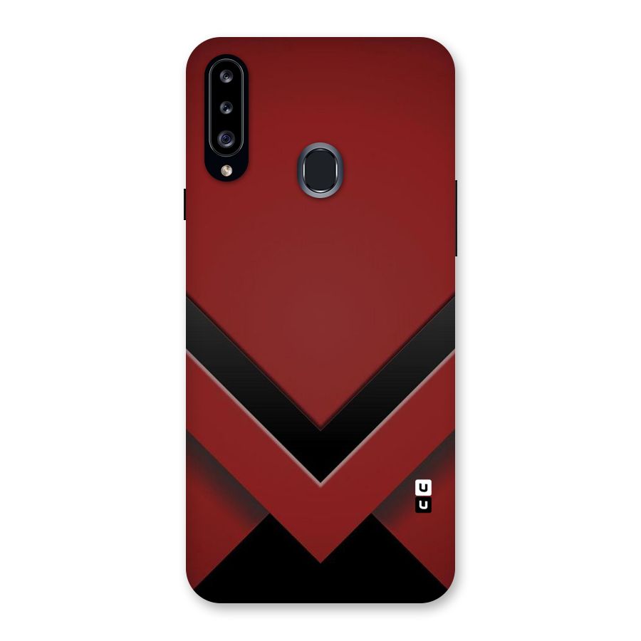 Red Black Fold Back Case for Samsung Galaxy A20s