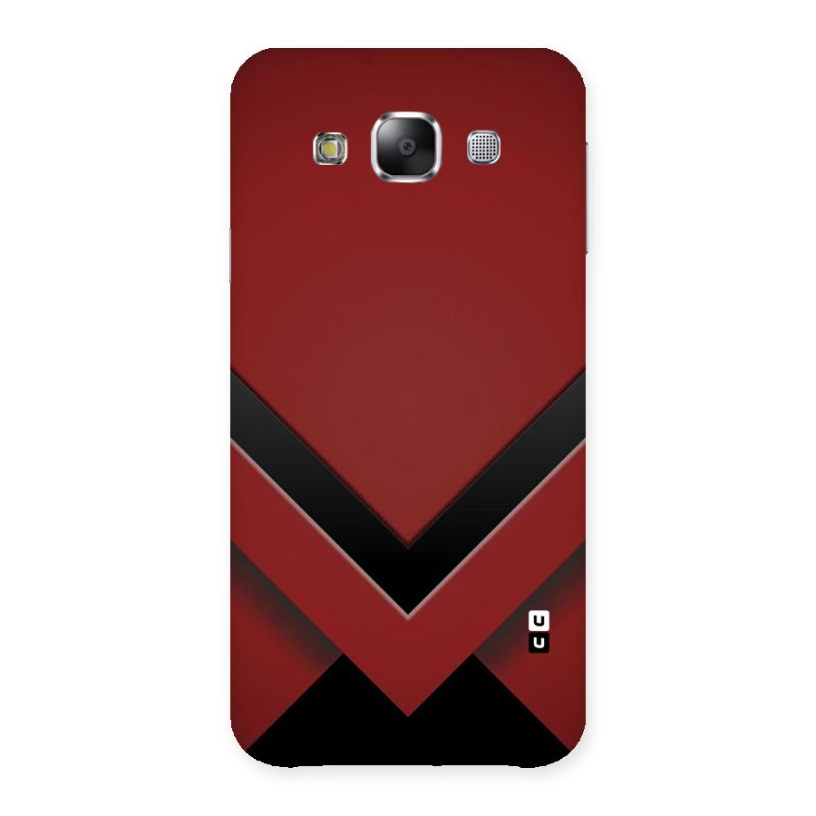 Red Black Fold Back Case for Samsung Galaxy E5