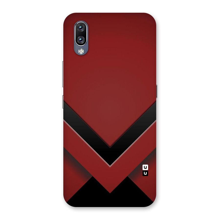 Red Black Fold Back Case for Vivo NEX