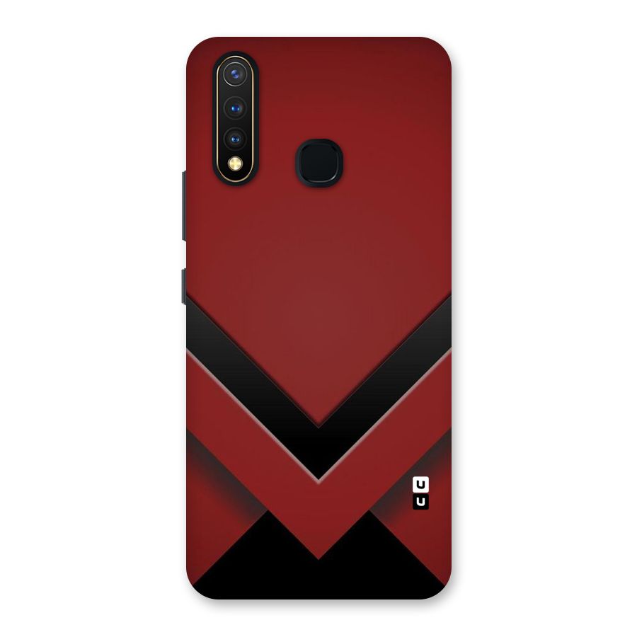 Red Black Fold Back Case for Vivo U20