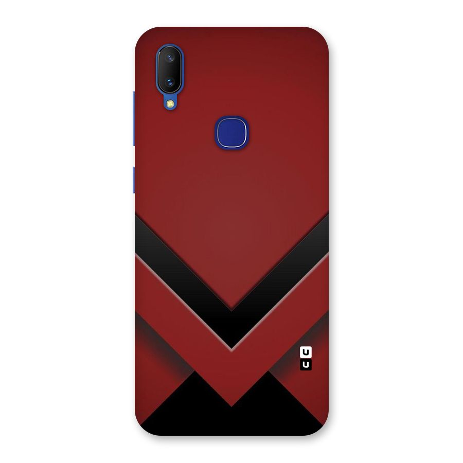 Red Black Fold Back Case for Vivo V11