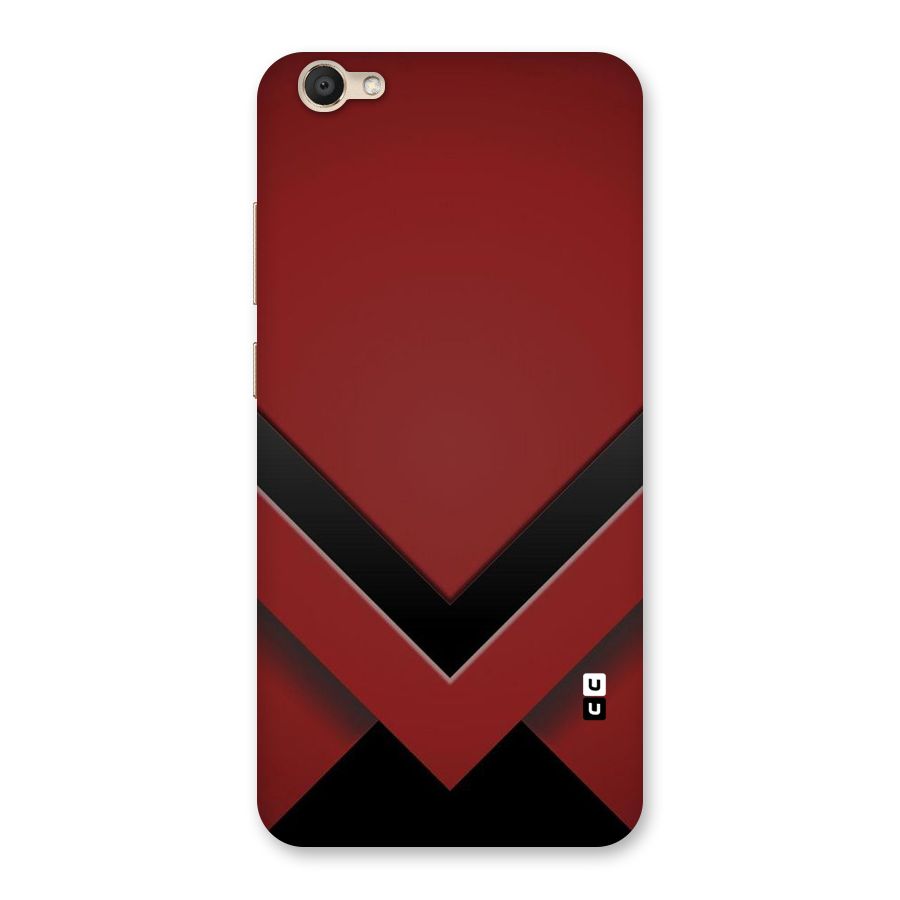 Red Black Fold Back Case for Vivo V5