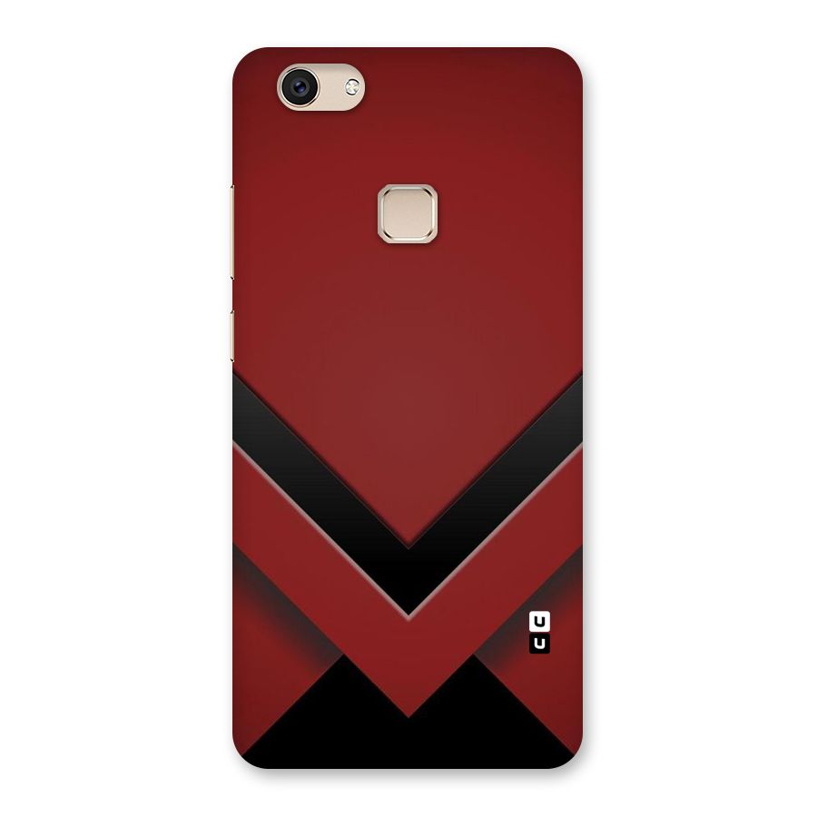 Red Black Fold Back Case for Vivo V7