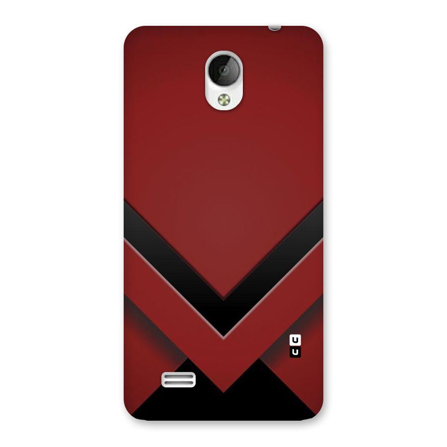 Red Black Fold Back Case for Vivo Y21