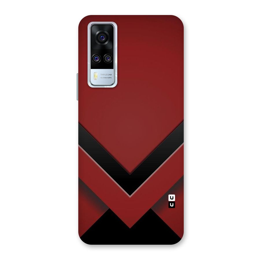 Red Black Fold Back Case for Vivo Y31