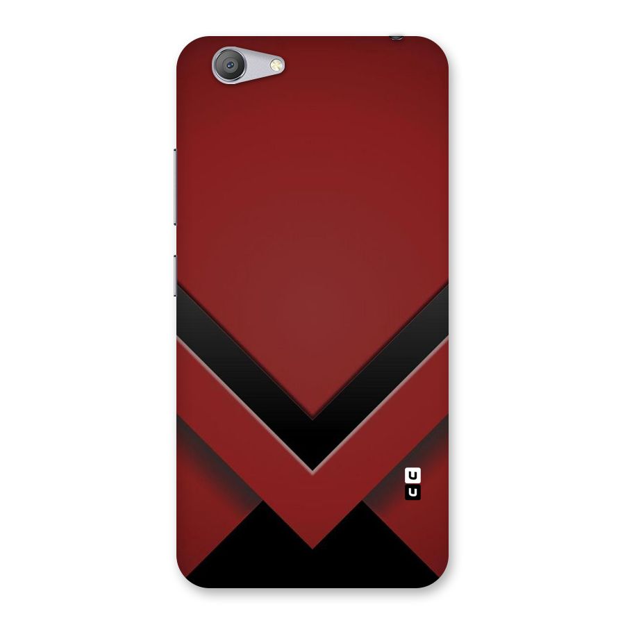 Red Black Fold Back Case for Vivo Y53