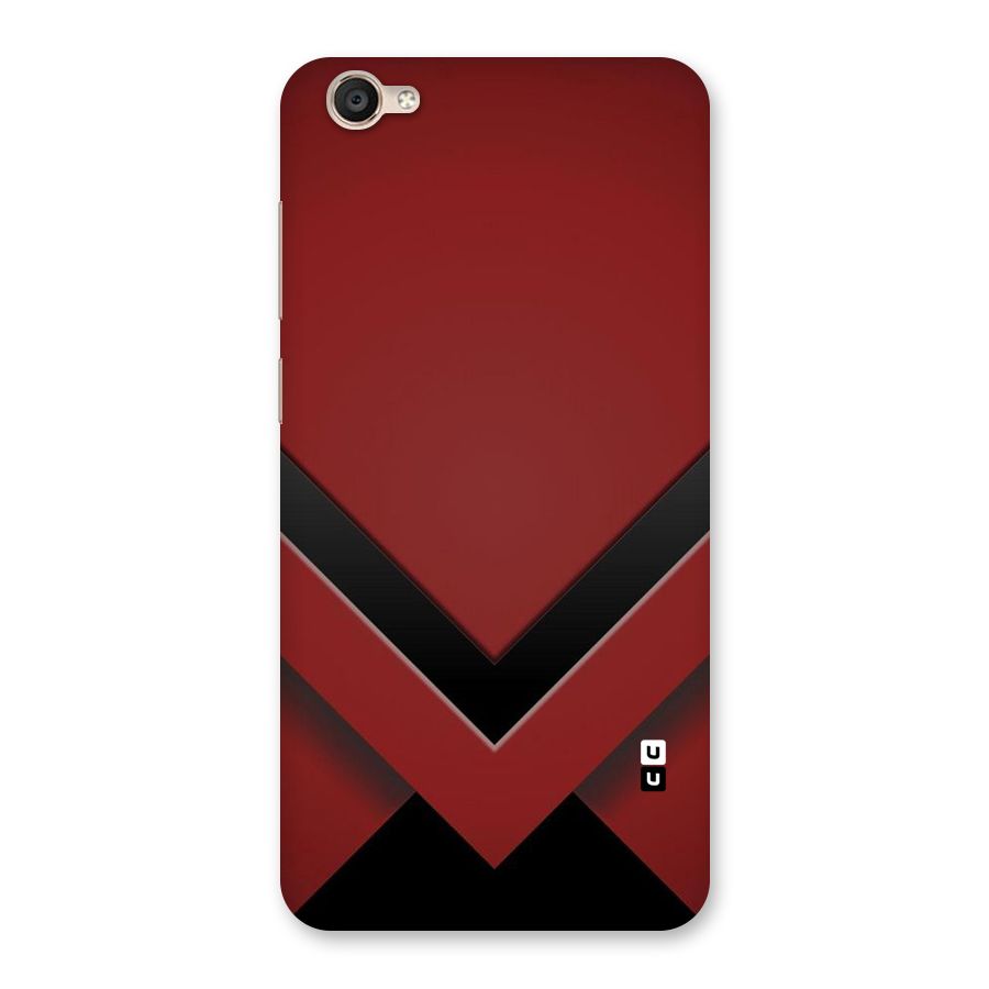 Red Black Fold Back Case for Vivo Y55s