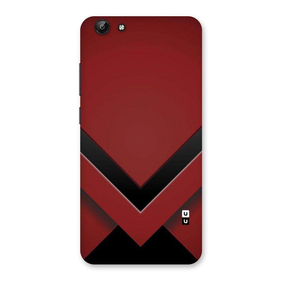 Red Black Fold Back Case for Vivo Y69