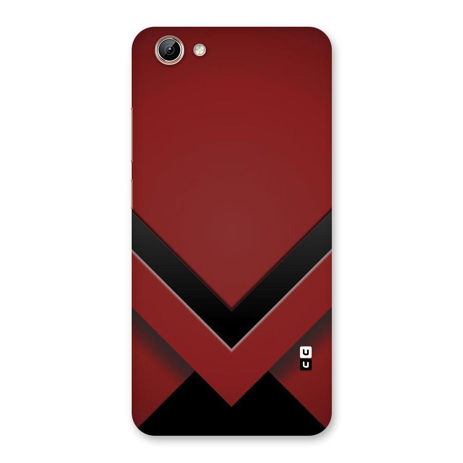 Red Black Fold Back Case for Vivo Y71i