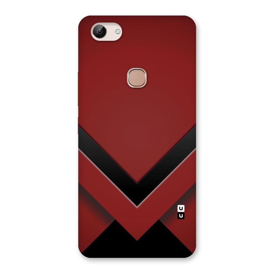 Red Black Fold Back Case for Vivo Y83