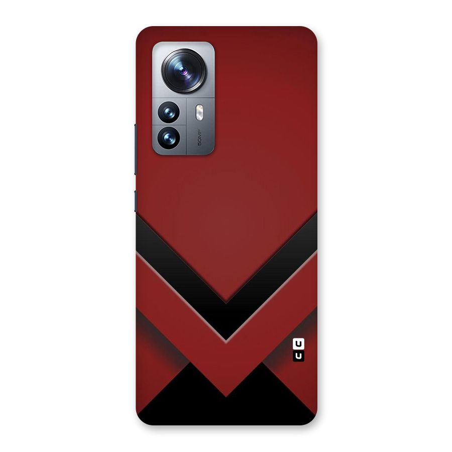 Red Black Fold Back Case for Xiaomi 12 Pro