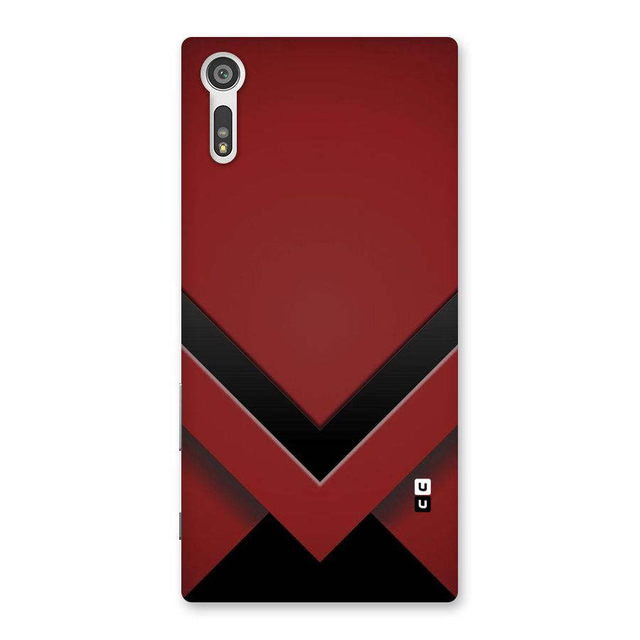 Red Black Fold Back Case for Xperia XZ