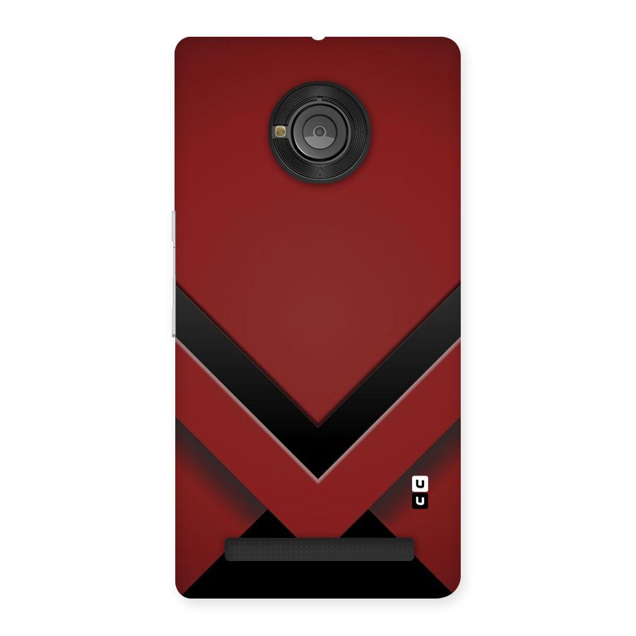 Red Black Fold Back Case for Yu Yunique