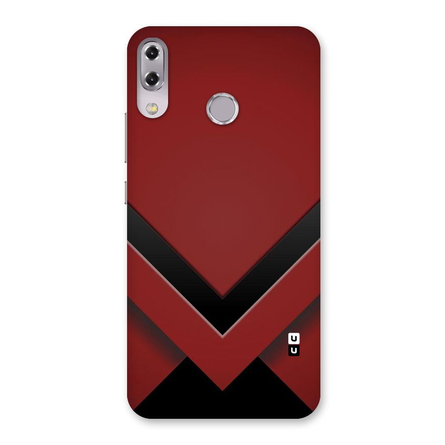 Red Black Fold Back Case for Zenfone 5Z