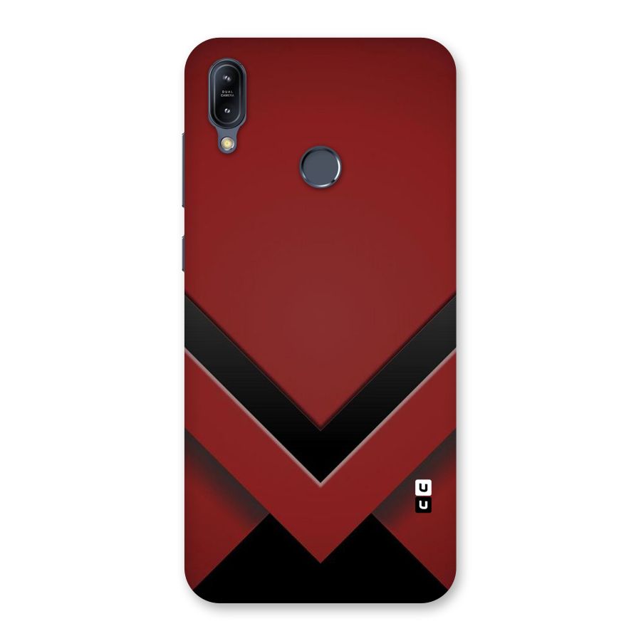 Red Black Fold Back Case for Zenfone Max M2