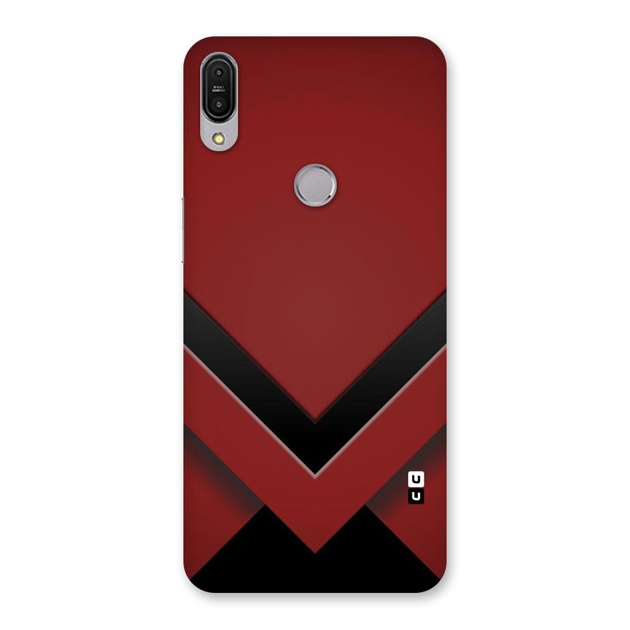 Red Black Fold Back Case for Zenfone Max Pro M1