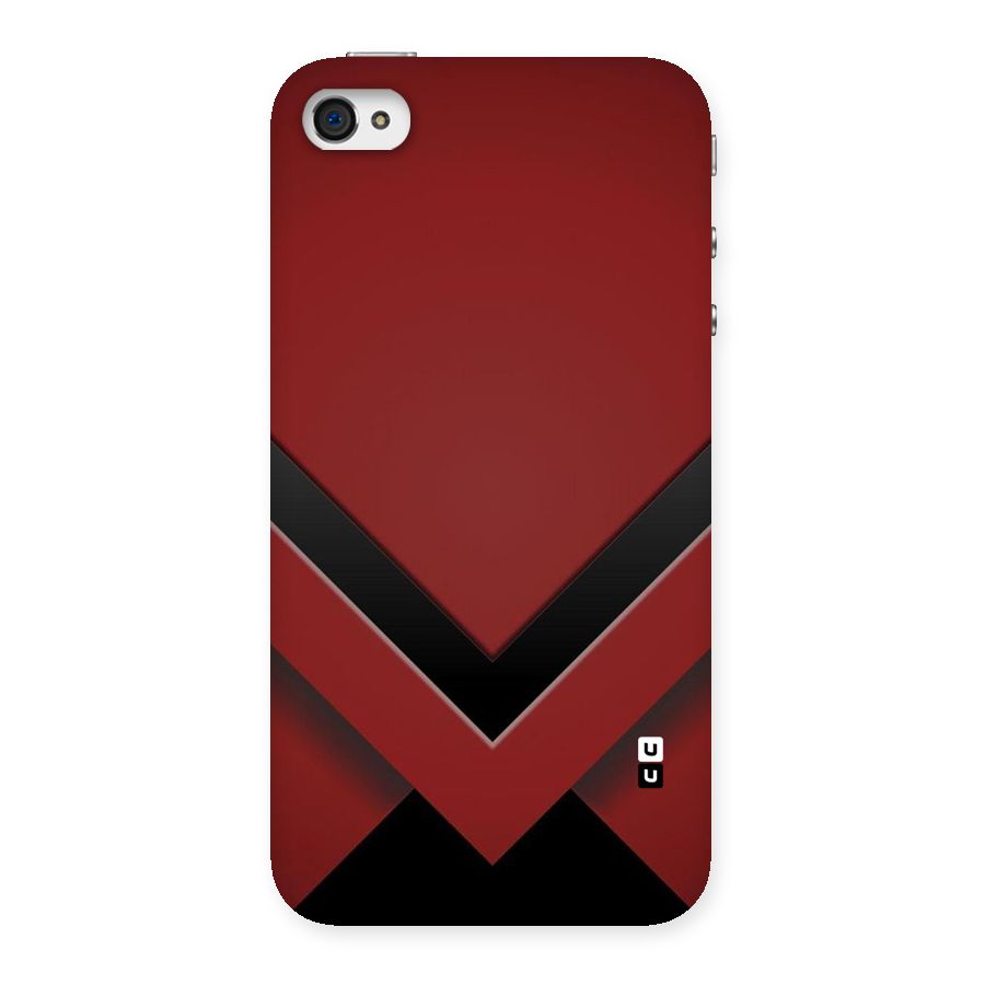 Red Black Fold Back Case for iPhone 4 4s