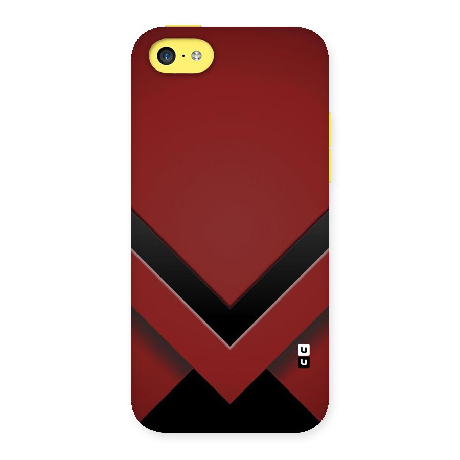 Red Black Fold Back Case for iPhone 5C