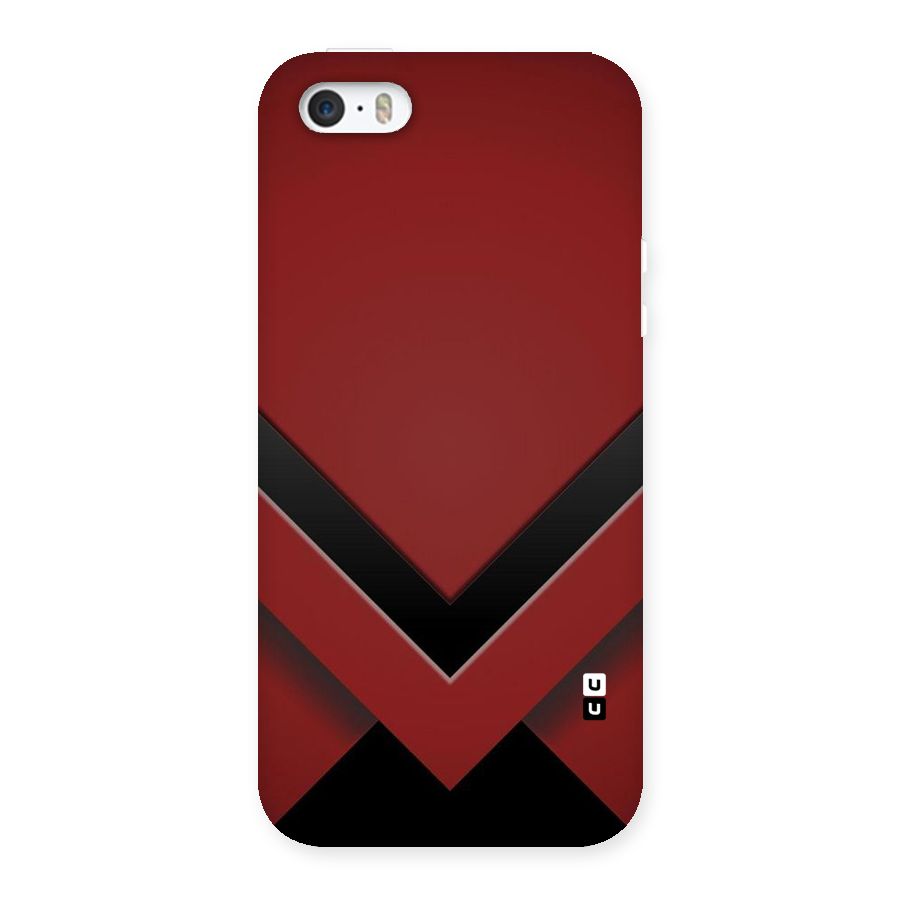 Red Black Fold Back Case for iPhone SE
