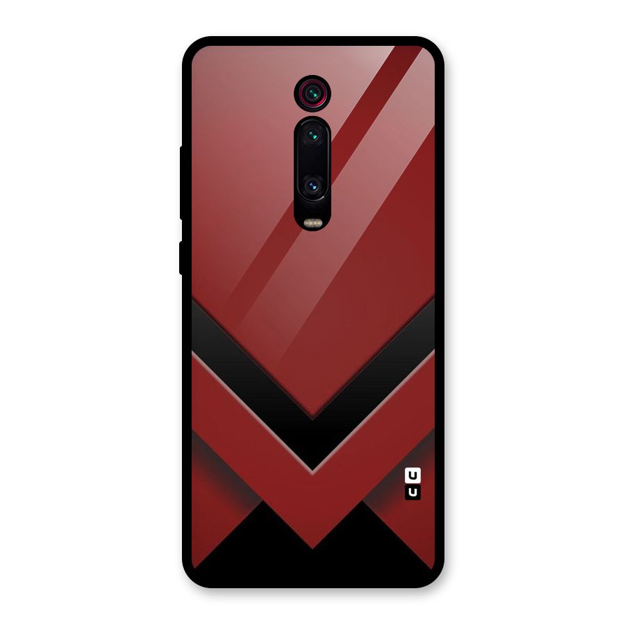 Red Black Fold Glass Back Case for Redmi K20