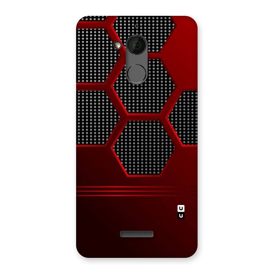 Red Black Hexagons Back Case for Coolpad Note 5