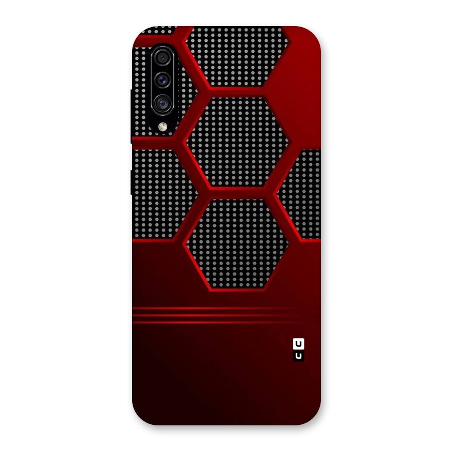Red Black Hexagons Back Case for Galaxy A30s