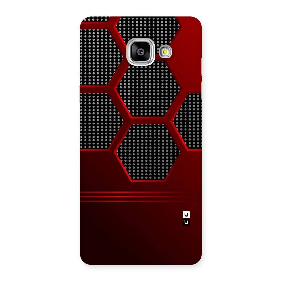 Red Black Hexagons Back Case for Galaxy A5 2016