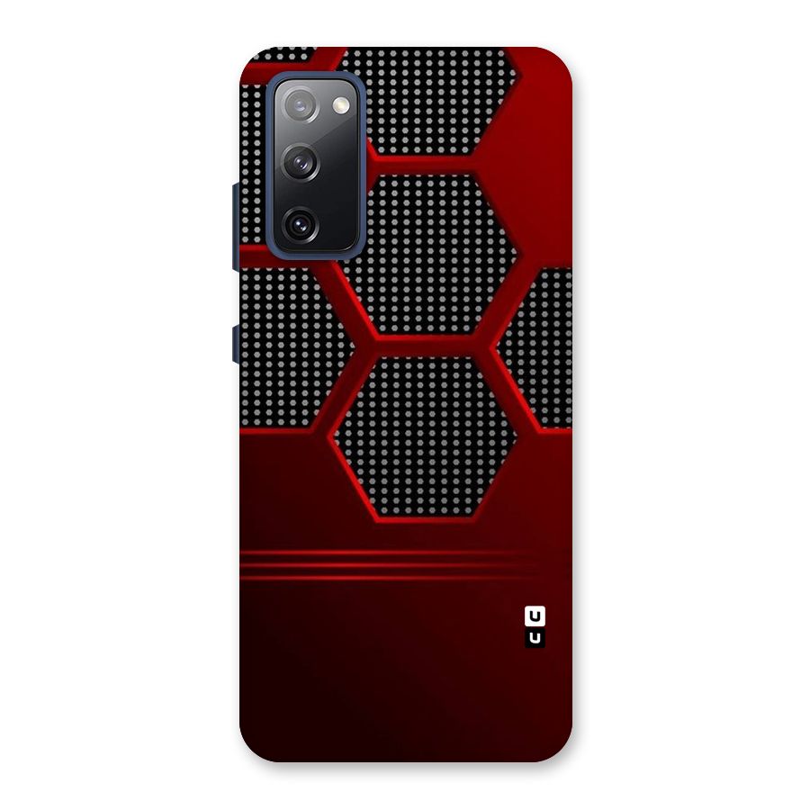 Red Black Hexagons Back Case for Galaxy S20 FE
