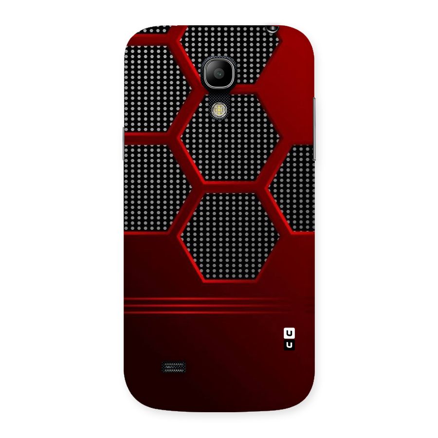 Red Black Hexagons Back Case for Galaxy S4 Mini