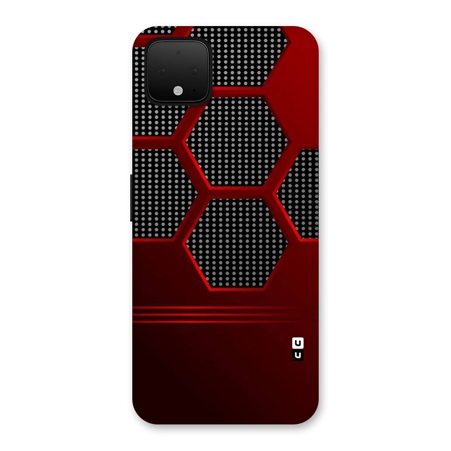 Red Black Hexagons Back Case for Google Pixel 4 XL