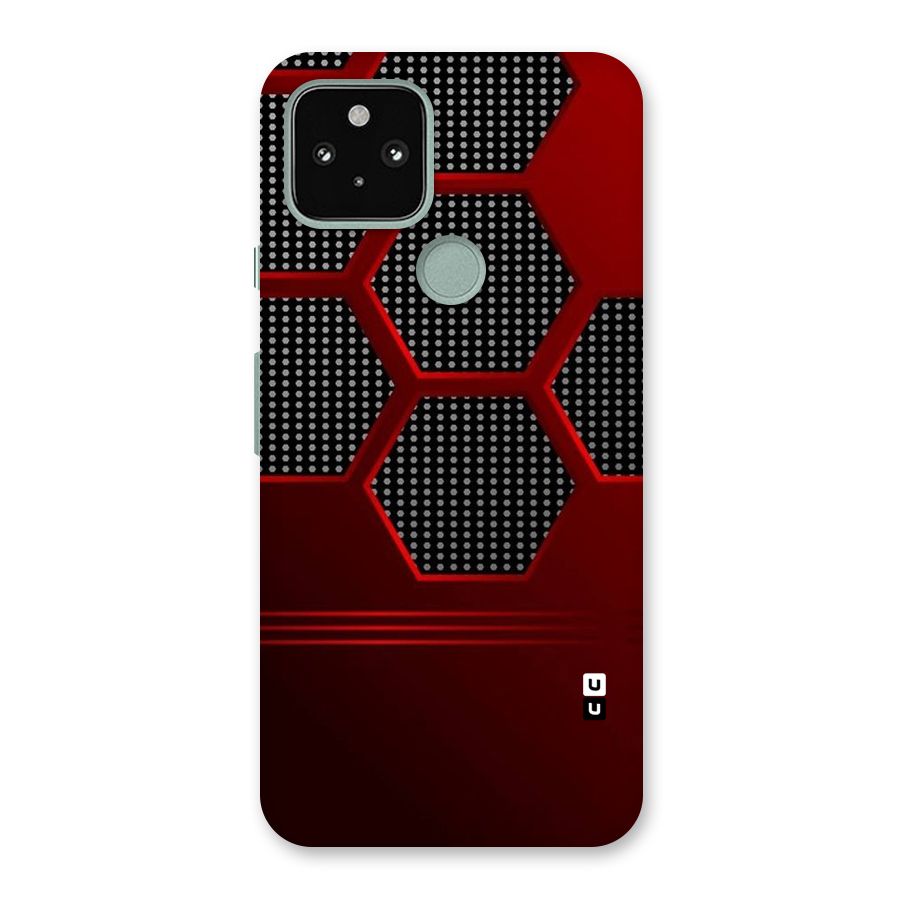 Red Black Hexagons Back Case for Google Pixel 5