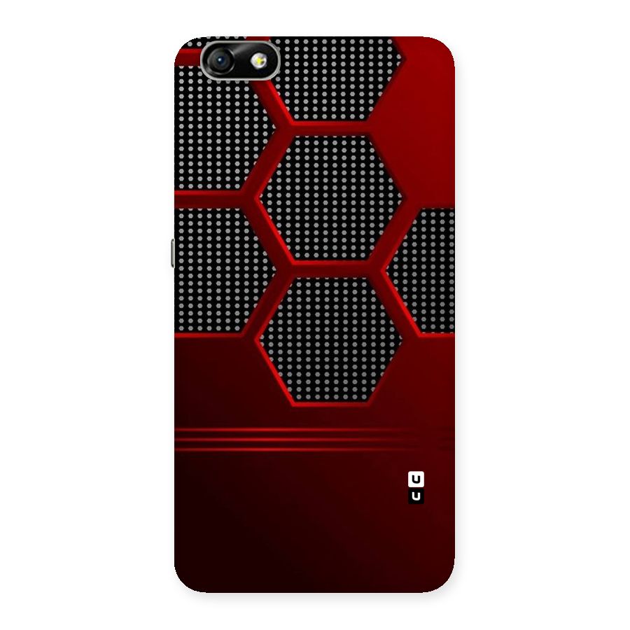 Red Black Hexagons Back Case for Honor 4X