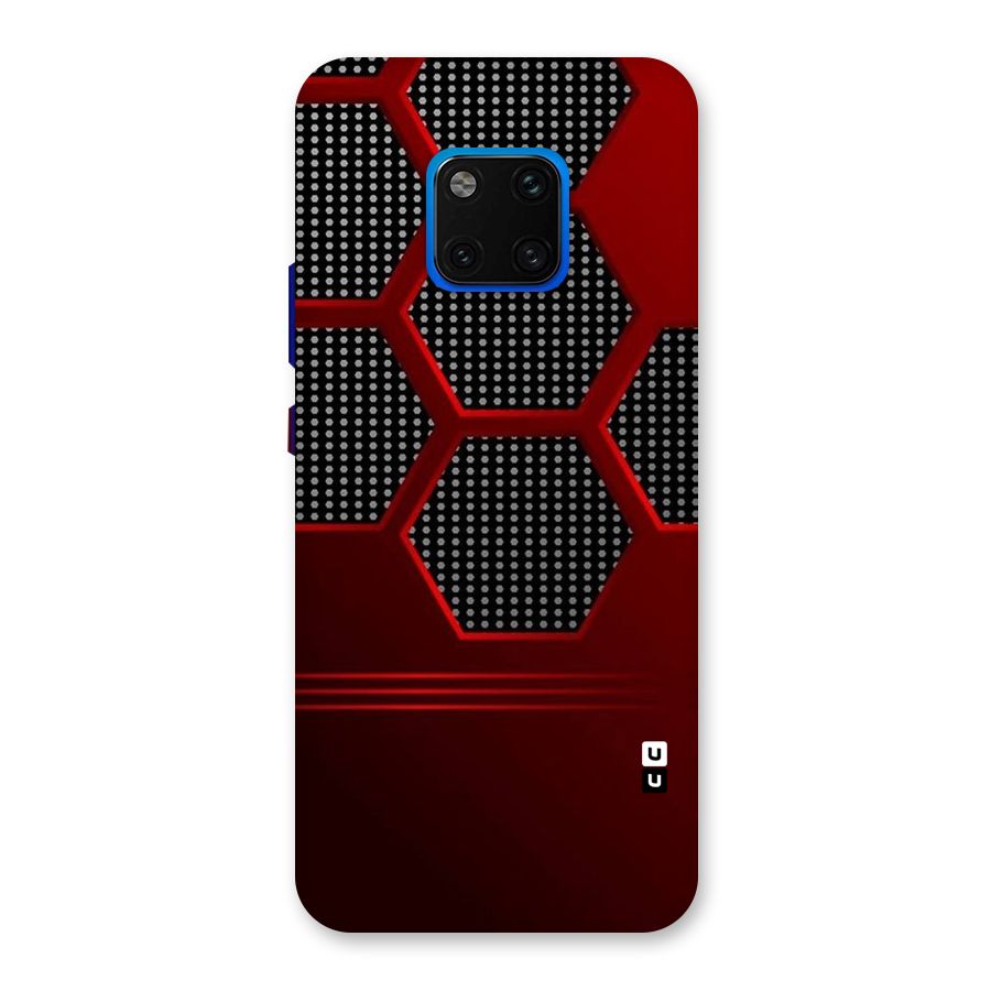 Red Black Hexagons Back Case for Huawei Mate 20 Pro