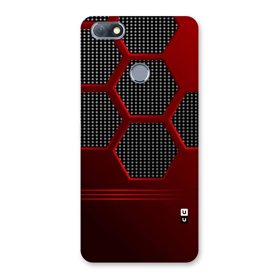 Red Black Hexagons Back Case for Infinix Note 5