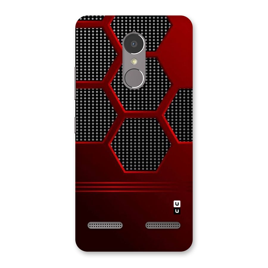 Red Black Hexagons Back Case for Lenovo K6
