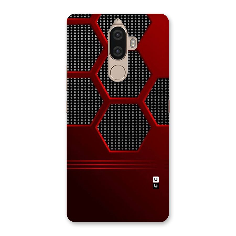 Red Black Hexagons Back Case for Lenovo K8 Note