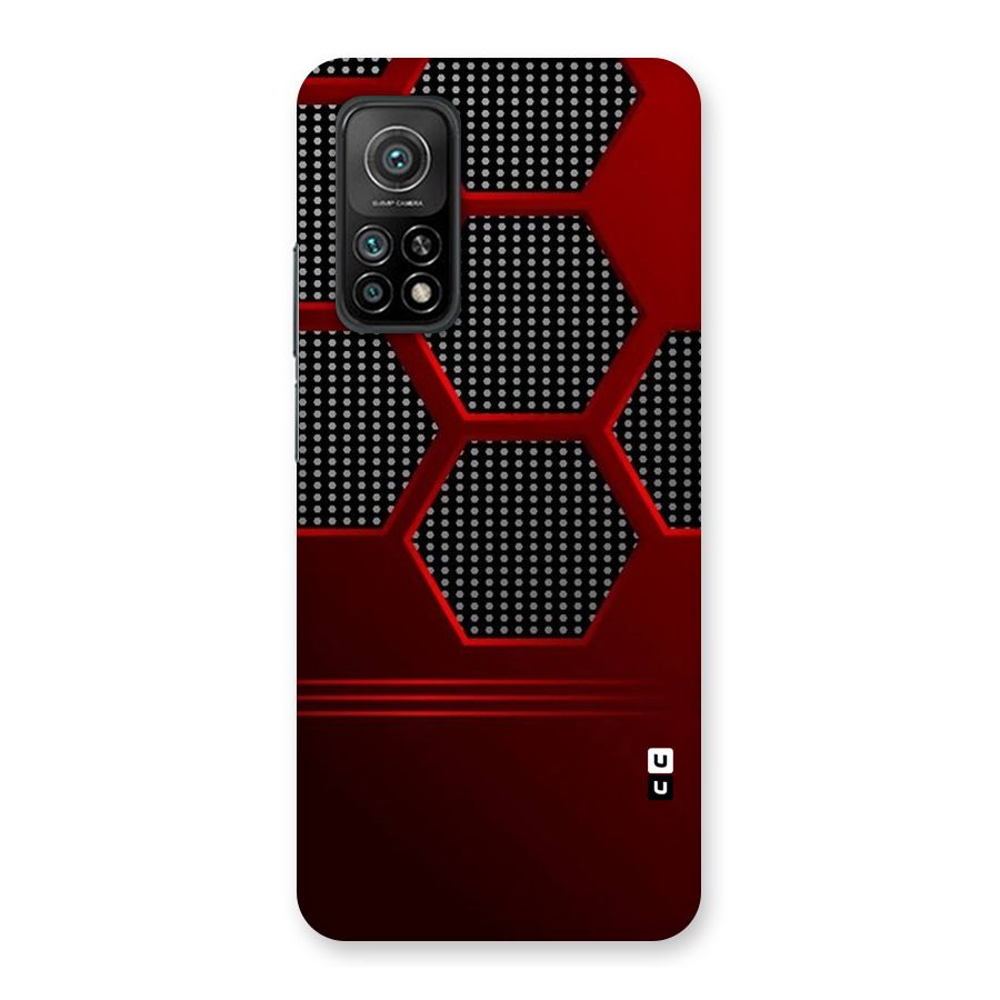 Red Black Hexagons Back Case for Mi 10T Pro 5G