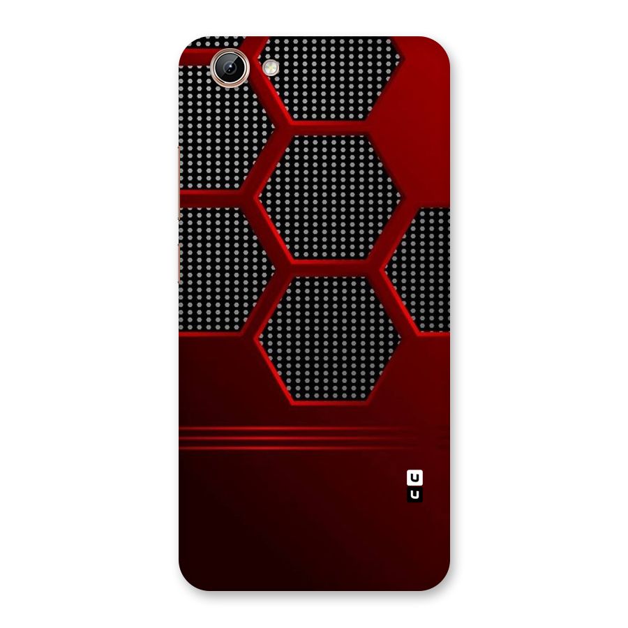 Red Black Hexagons Back Case for Vivo Y71i
