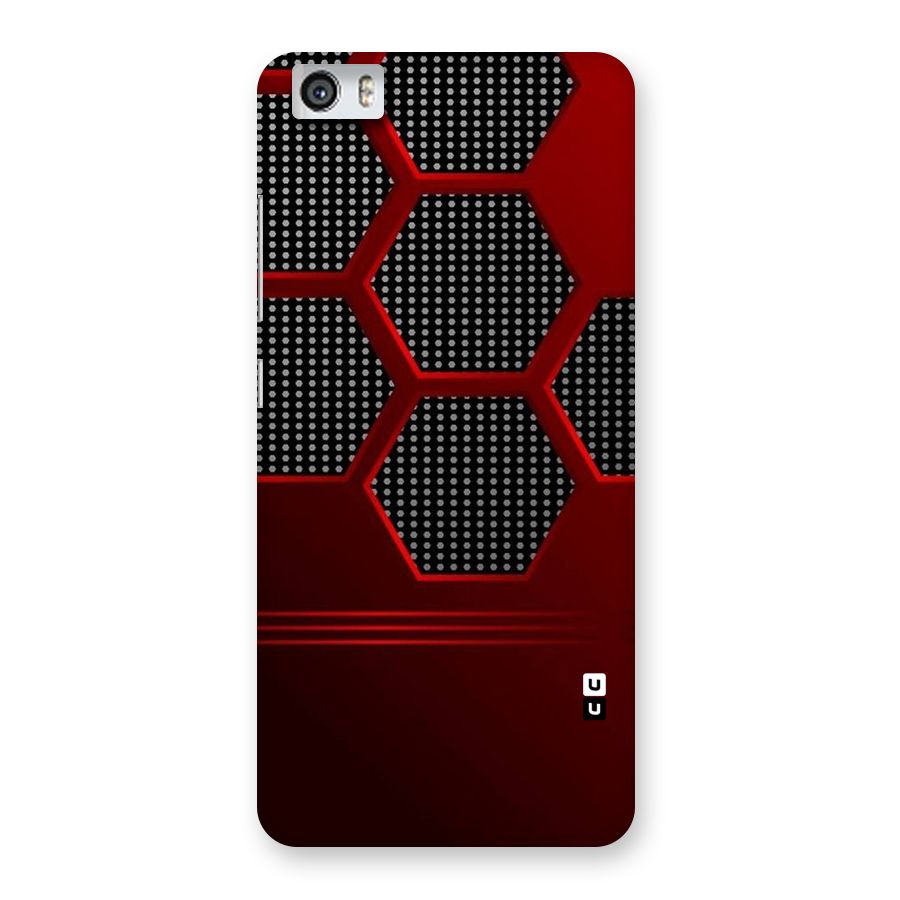 Red Black Hexagons Back Case for Xiaomi Redmi Mi5
