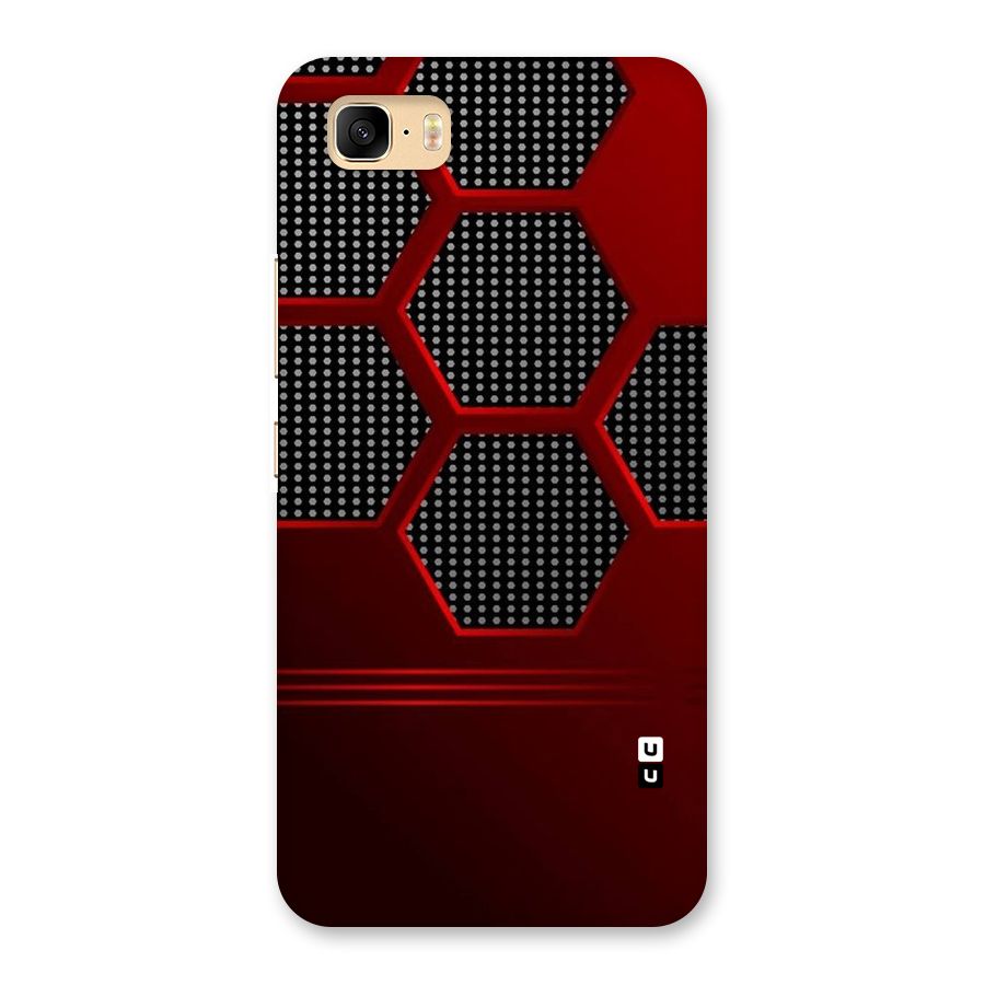 Red Black Hexagons Back Case for Zenfone 3s Max