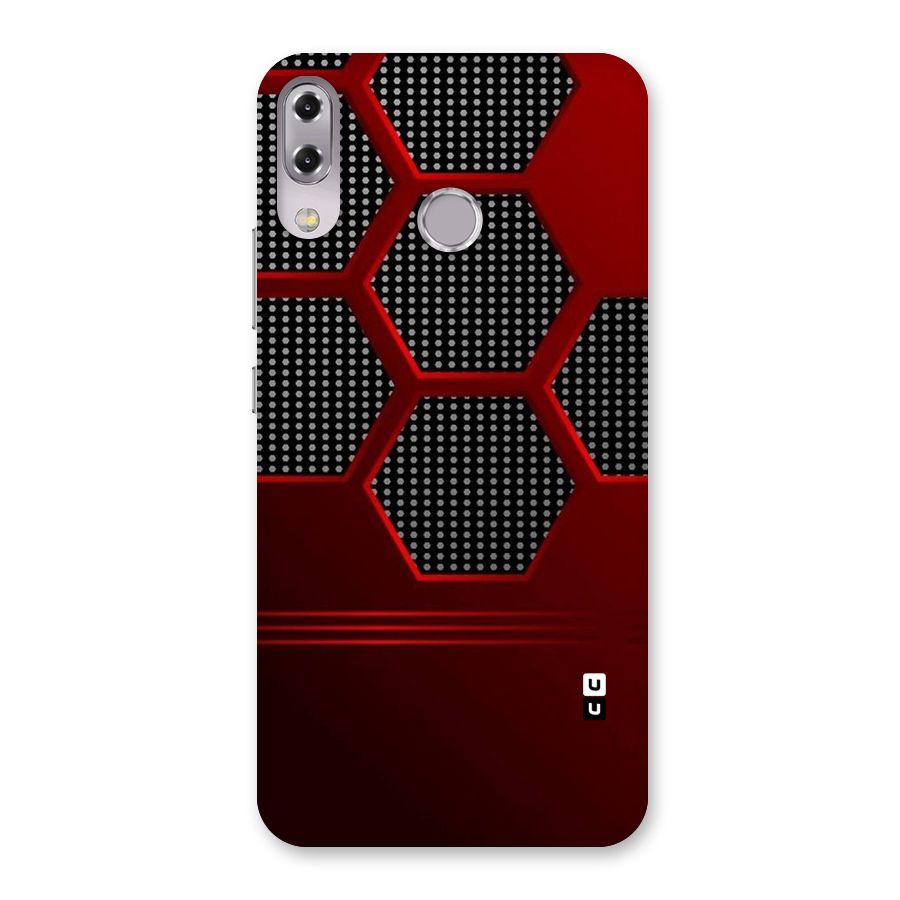 Red Black Hexagons Back Case for Zenfone 5Z